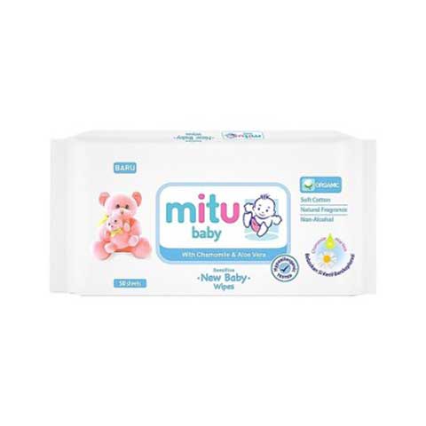 MITU SC WIPES GANTI POPOK WHITE 50+50S